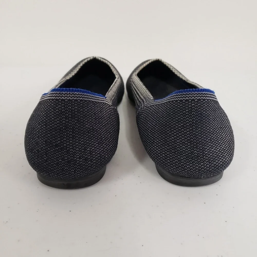 Rothy Womens The‎ Flat Round Toe Slip On Size 6.5 Birdseye Sustainable Ethical